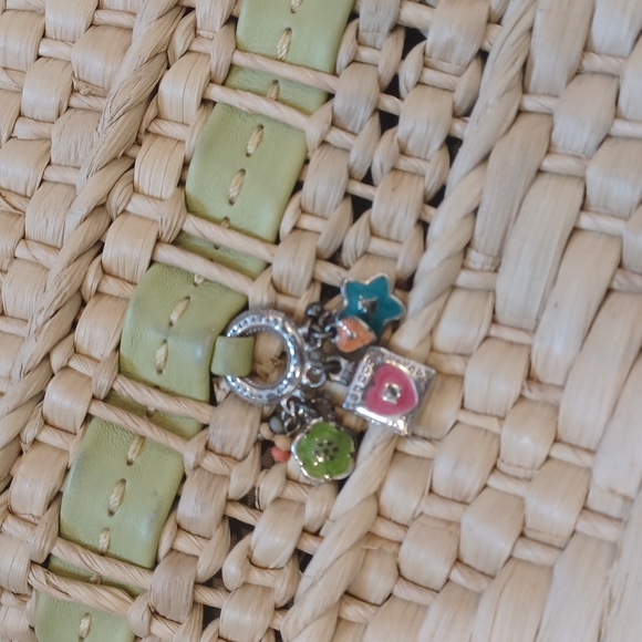 Brighton Vintage Woven Lime Green Shoulder Bag - Picture 2 of 11